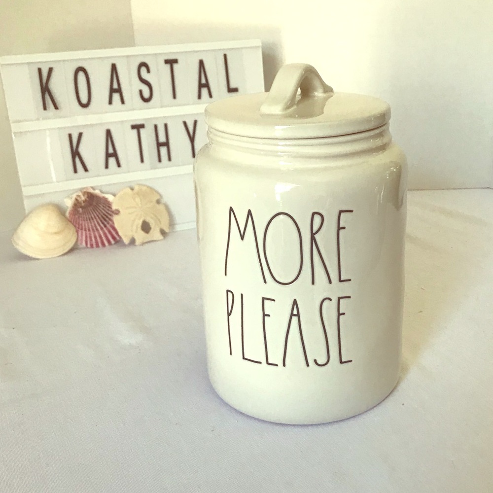 Rae Dunn Canister “MORE PLEASE”